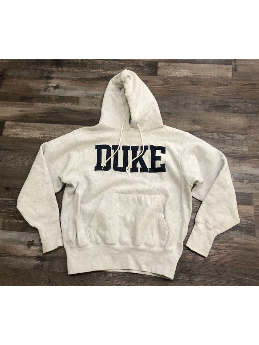 Vtg Vintage TRT Classics Duke University Blue Devils Mens Small Gray Hoodie Swea